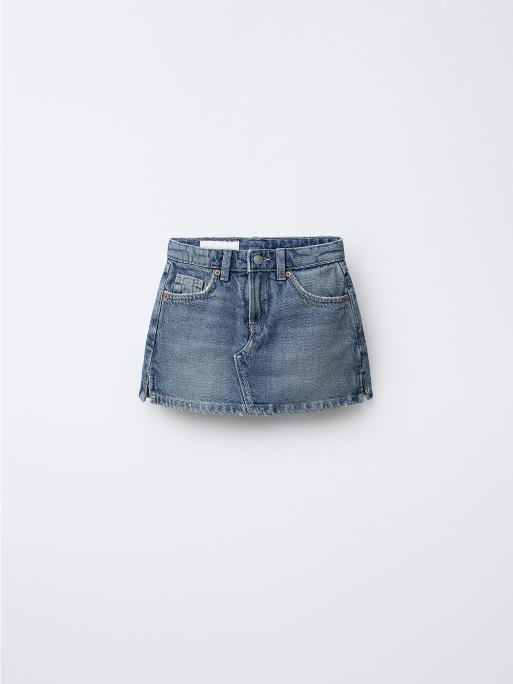 Zara Blue Denim Mini Skort